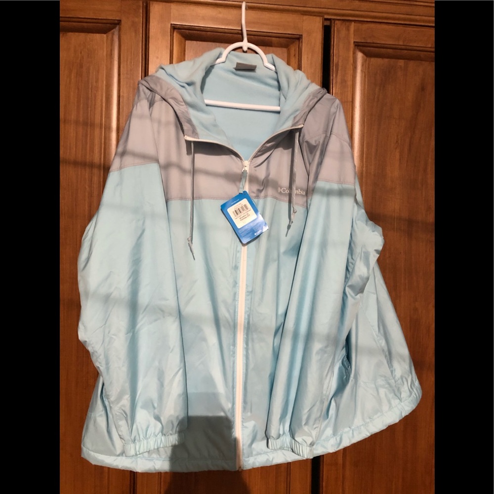 COLUMBIA Plus FLASH FORWARD windbreaker Rain 3x